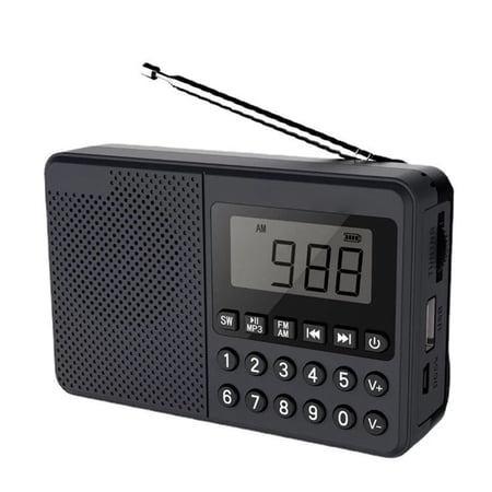 husxh FM/AM/SW Radio Speaker Dual Antenna Full Band Handheld MP3 Player LED Digital Display 2.1 Channel Plug And Play