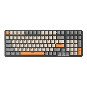 husxh K6 Wireless Keypad Bluetooth-compatible Mechanical Keyboard 100 Keys Multiple Light Effects Type-C Personalized Keycap 2.4G 3 Modes 2000mAh Battery Gaming Keyboard for Computer Laptop