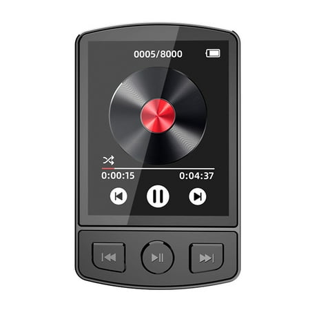 husxh MP3 Player Portable Sport Clip Walkman HiFi Sound Bluetooth-Compatible 5.2 Student Walkman Button 1.8inch Screen with FM Radio E-Book