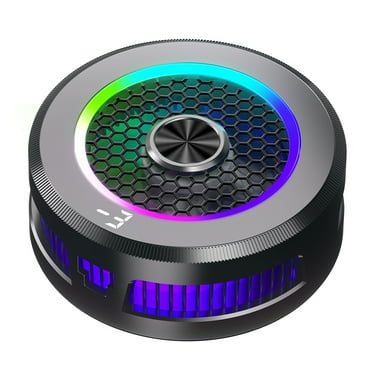 husxh Magnetic & Back-clip Phone Cooler Digital Display Mobile Gaming Cooling Fan Cooler RGB Lighting Semiconductor Refrigeration Cooling Phone Radiator 15W 3 Modes for Android Iphone PUBG Game Cooler