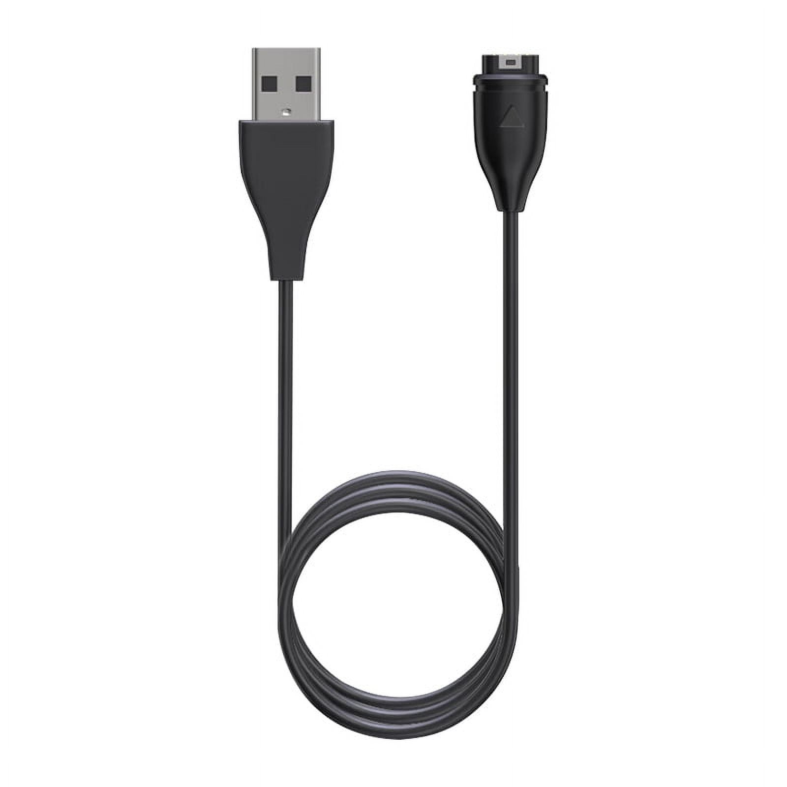 Garmin Fenix 7X Solar Charger Replacement Charging Charge Cable Cord USB (Black