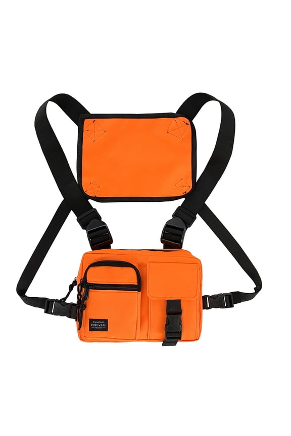 Popular Chest Rig Bag Multi-layer Zipper Vest Waist Bags Universal Vest Bags for Girl Women Street Outdoor Travel