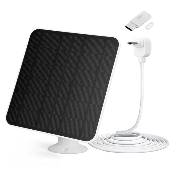 husxh Solar Panel Kit IP65 Waterproof for Arlo Essential Spotlight/XL Spotlight Camera