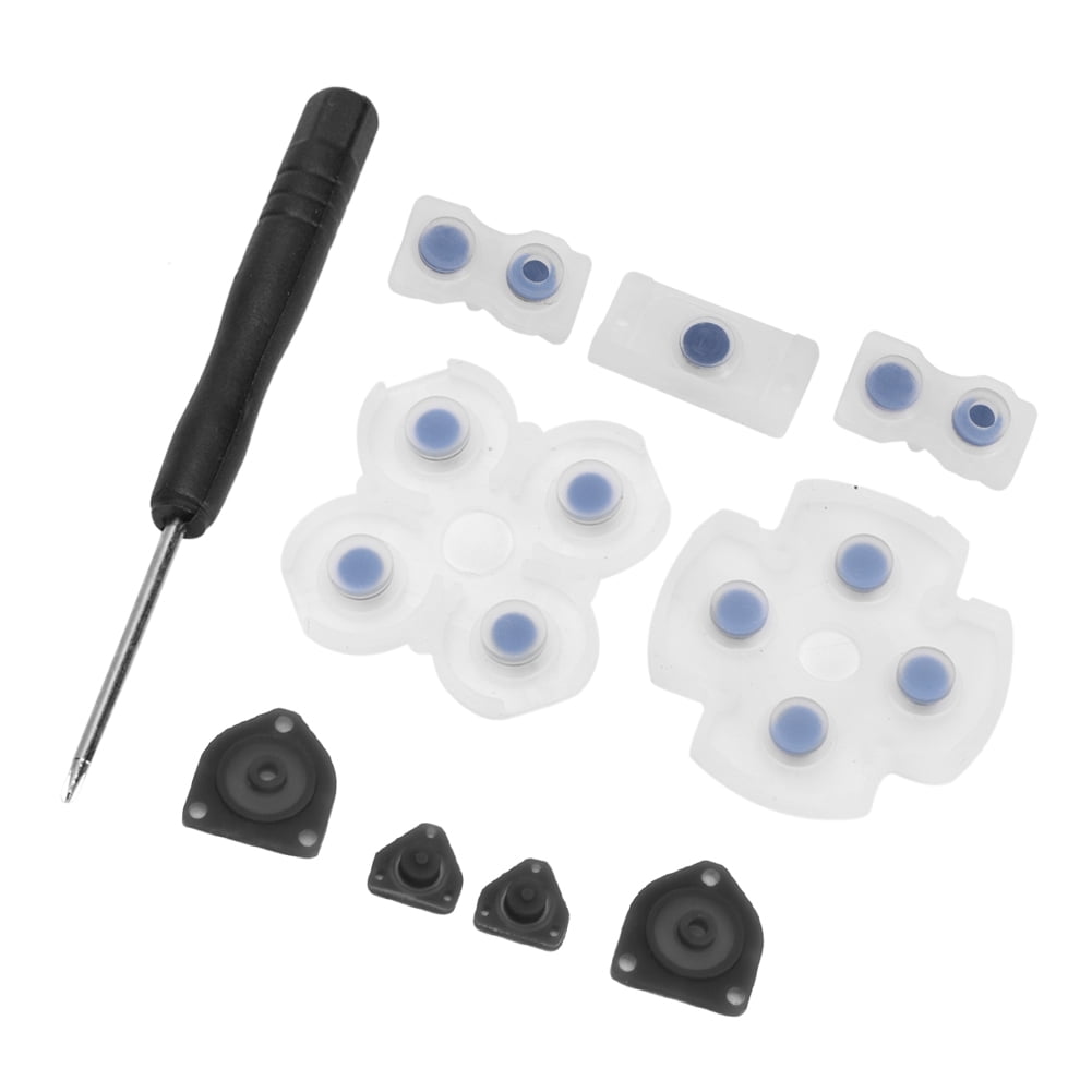 husxh Trigger Buttons Analog Stick Conductive Rubber Repair Kit for PS4