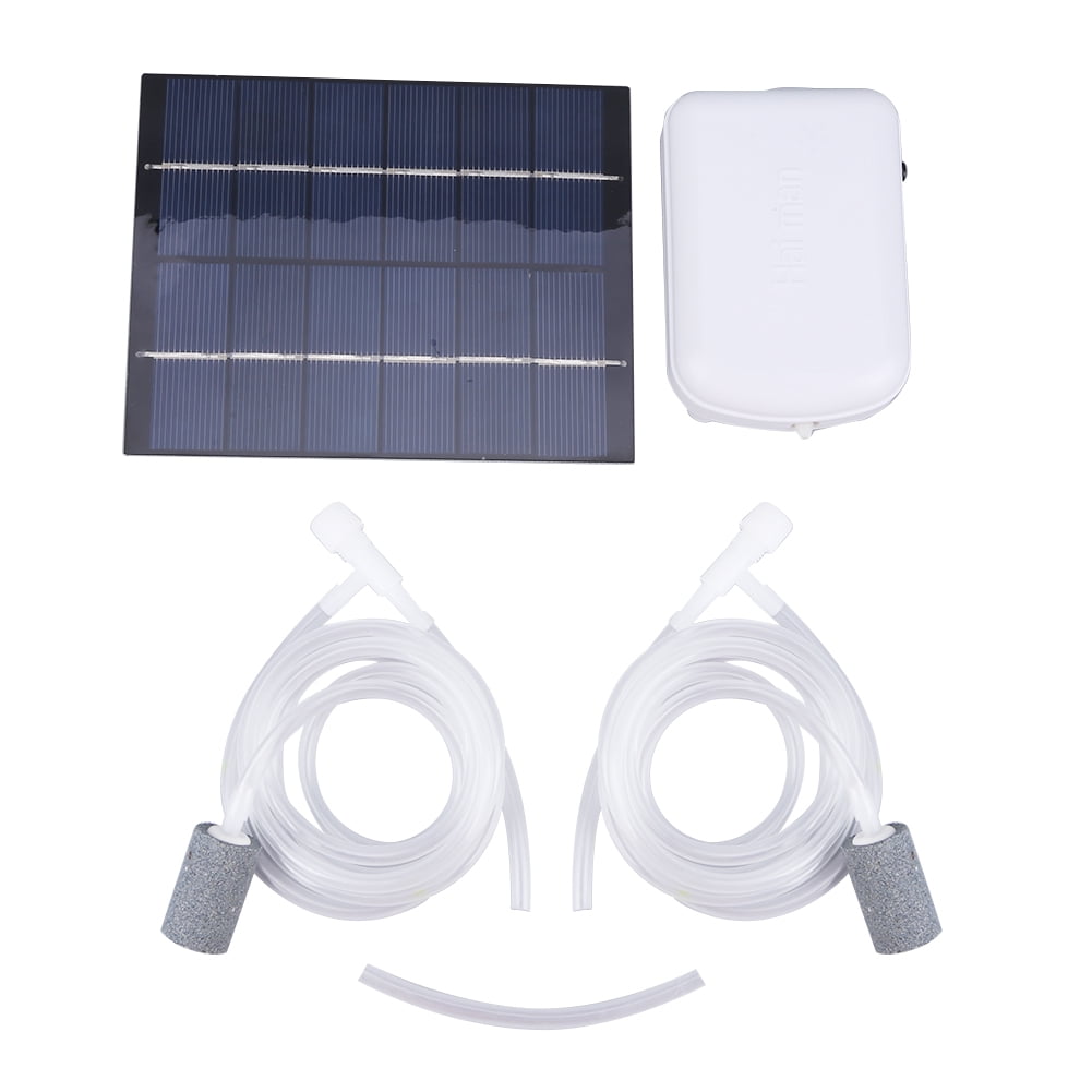 husxh USB Solar Power Panel Water Pump Oxygenation Solar Panel Water Pump 1.6L/MIN Rechargeable 2000MA for Outdoor Fishing Pond