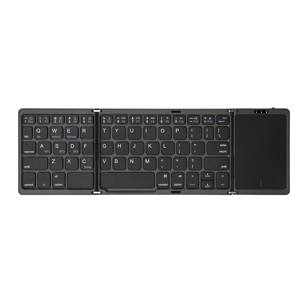 husxh Wireless Folding Keyboard Multi-Function Bluetooth-Compatible ...