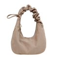 thumbnail image 1 of husxh Women Corduroy Hobo Handbag Ruched Shoulder Bag Adjustable Strap Slouchy Tote Bag with Zipper Hobo Purse for Work Travel, 1 of 6