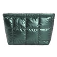 thumbnail image 1 of husxh Women Makeup Bag Padded Quilted Makeup Storage Bag Large Capacity Makeup Organizer Bag Solid Color Travel Cosmetic Bag, 1 of 9