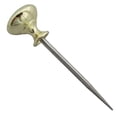 thumbnail image 1 of hybrid marlin spike lacing needle tool for 550# paracord, leather, & other cords (brass handle), 1 of 1