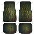 hexagon Car Floor Mats Interior Accessories Rubber Printing