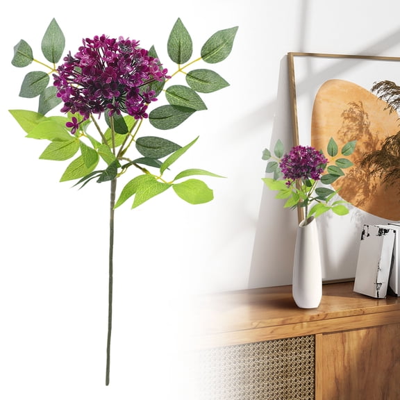 hydrangea gifts Artificial Hydrangea Flower 35CM Round Rose Branches For Wedding Decor Home Living Room & Table Centerpieces Dark Purple