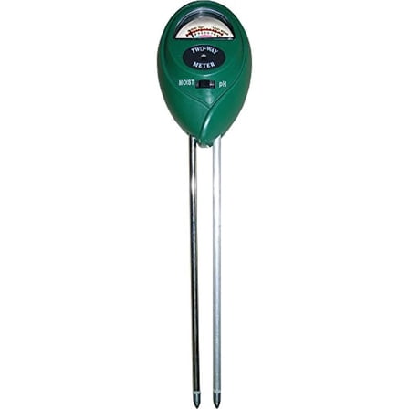 hydrofarm mgmp1 active air 2-way ph & moisture meter, green
