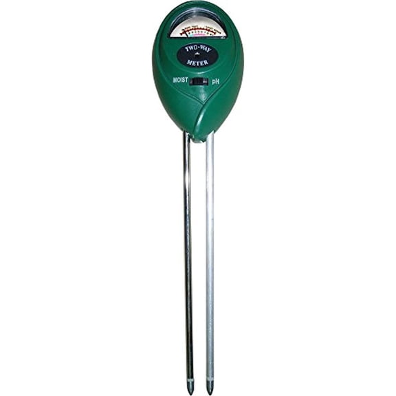 hydrofarm mgmp1 active air 2-way ph & moisture meter, green
