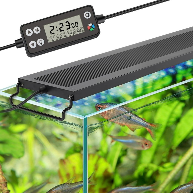 hygger Auto On Off LED Aquarium Light Full Spectrum Fish Tank