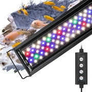 hygger LED Aquarium Light, Full Spectrum Freshwater Fish Tank Light, 6 Colors/42W