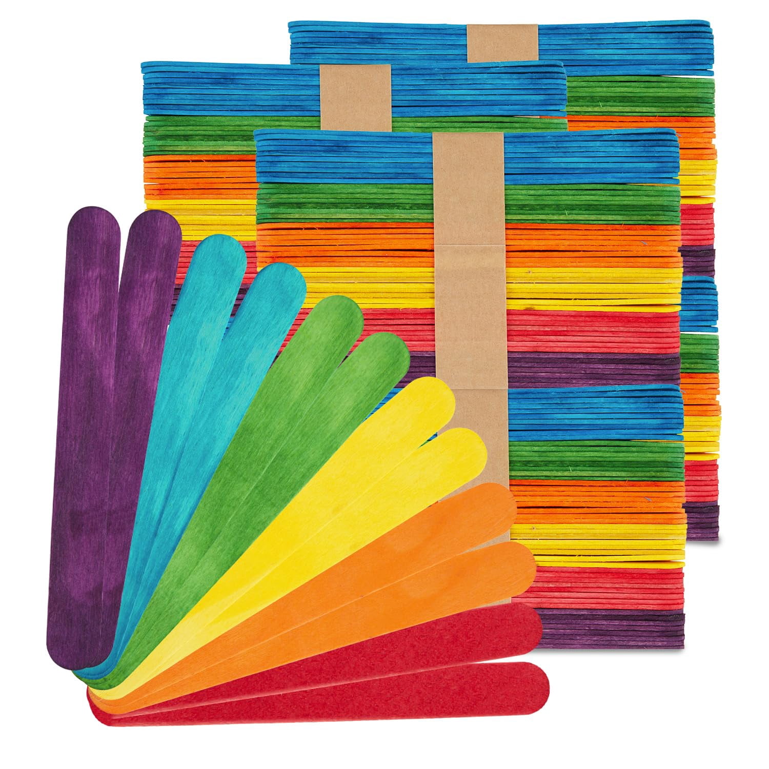 hygloss products, inc kolorstix colored craft sticks, 6-inch