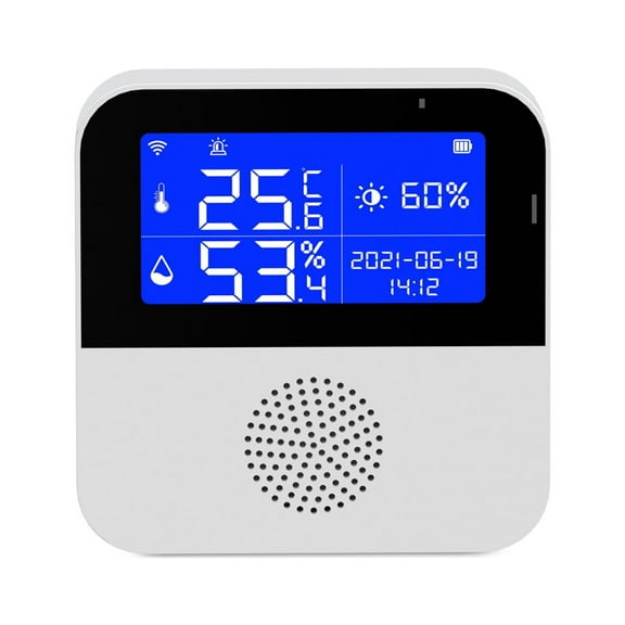 hygrothermograph,Alarm App With Time  / Meter Indoor Wi-fi Temperature App 2.9-inch Indoor Temperature Time Date Display / Temperature Meter /  Temperature Alarm 2.9-inch Lcd With Wi Fi