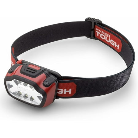 Hyper Tough 150-Lumen LED HEADLAMP 2 Modes,HIGH-Low,IPX4 Water Resistance,3-AAA Batteries,Head Strap,20885
