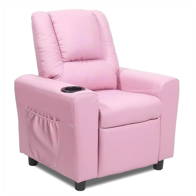 hzlagm Kids Recliner Chair with Cup Holder＆Side Pocket,Toddler Recliner