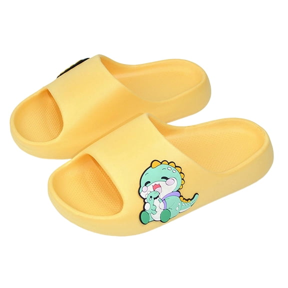 hzomhy Childrens Thickened Reversible Bathroom Slippers Unisex Soft Nonslip Washable Quick Drying Cozy Breathable Lightweight Cushioned Home