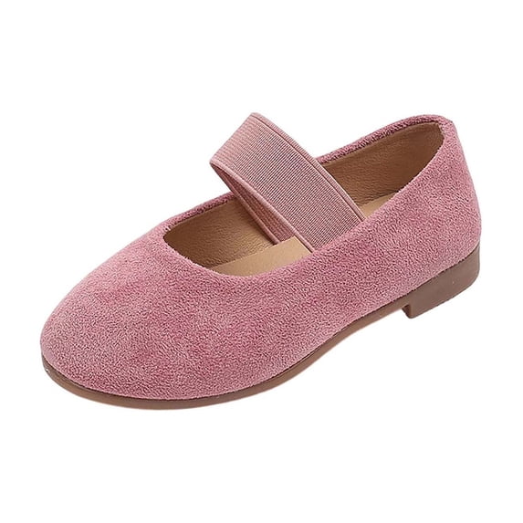 hzomhy Girls Non Slip Loafers Casual Flat Breathable Lightweight Comfortable Princess Shoes Summer Outdoor All Day Slip On