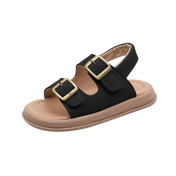 hzomhy Girls Open Toe Beach Shoes Soft Sole Breathable Anti Slip Casual Spring Summer Flat Comfortable Durable Lightweight Easy Walking Outdoor