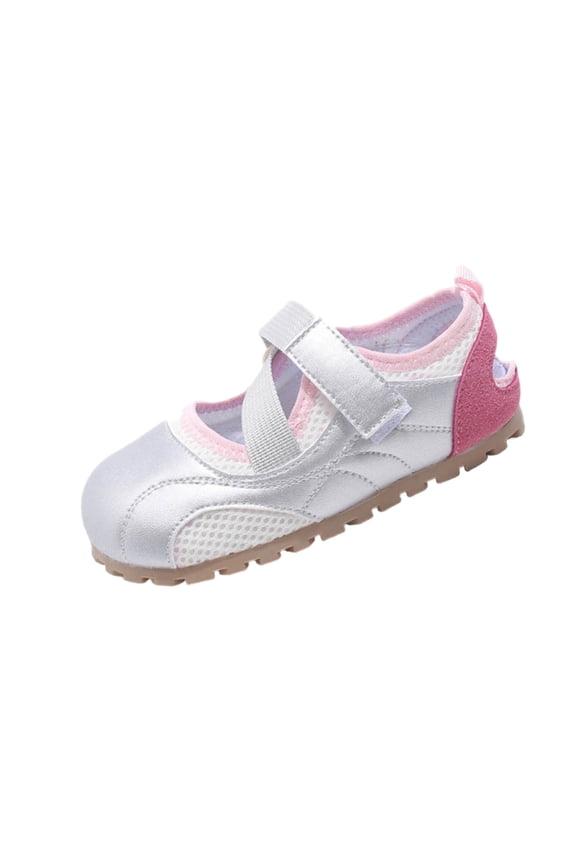 Girls Soft Sole Casual Breathable Shoes Flat Round Toe Non Slip Summer Lightweight Comfort Daily Wear Outdoor Walking Everyday Comfy Use