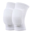 thumbnail image 1 of hzomhy Knee Pads Pair White Polyester Material Size 9.84X5.71 Inches Soft Breathable For Football Volleyball Dance Skating Sports Crash Pad White, 1 of 6
