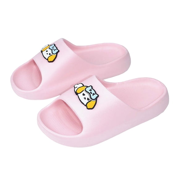 hzomhy Unisex Childrens Home Slippers Reversible Thickened Soft Nonslip Washable Quick Drying Plush Breathable Lightweight Comfortable Indoor