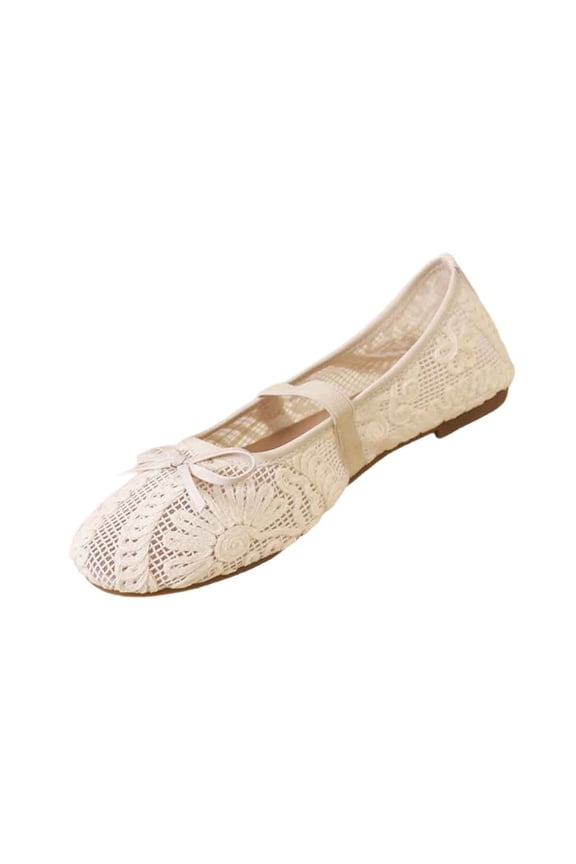 Womens Flat Shoes Round Toe Bow Detail Low Cut Slip On Casual Flats for Daily Wear and Casual Looks