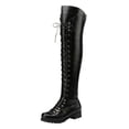 thumbnail image 1 of hzomhy Womens Over The Knee Boots Wraparound Strap Block Heel for Leisure Outdoor Fall Winter Wear, 1 of 9