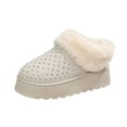 thumbnail image 1 of hzomhy Womens Snow Boots Closed Toe Warm Lining Thick Sole Slip On Design for Casual Cold Weather Daily Wear, 1 of 9