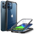 thumbnail image 1 of i-Blason Ares Case for iPhone 12, iPhone 12 Pro 6.1 Inch (2020 Release), Dual Layer Rugged Clear Bumper Case with Built-in Screen Protector (Black), 1 of 10