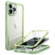 جراب i-Blason Ares لهاتف iPhone 13 Pro Max مقاس 6.7 بوصة إصدار 2021، جراب شفاف متين مزدوج الطبقة مع واقي شاشة مدمج BBGreen