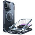 thumbnail image 1 of i-Blason Ares Mag for iPhone 15 Pro Max Case [6.7 inch] with Screen Protector, [Compatible with MagSafe] Clear Slim Full-Body Shockproof Rugged Bumper Case (Navy), 1 of 6