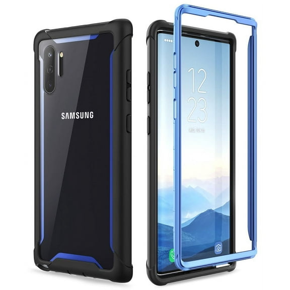 i-Blason Ares Series Case Designed for Galaxy Note 10 ((2019 release), Rugged Clear Bumper Case Without Built-in Screen Protector(Blue)