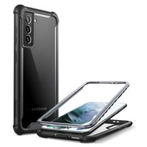 i-Blason Ares Series Case Designed for Galaxy S21 5G (2021 Release), Rugged Clear Bumper Case Without Built-in Screen Protector (Black)