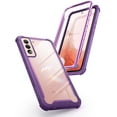 thumbnail image 1 of i-Blason Ares Series Case Designed for Galaxy S22 5G (2022 Release), Rugged Clear Bumper Case Without Built-in Screen Protector (Purple), 1 of 10