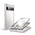 thumbnail image 1 of i-Blason Ares Series Designed Case for Google Pixel 6 Pro 2021 Release, Full-Body Rugged Clear Bumper Case with Built-in Screen Protector (Gray), 1 of 9