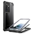 thumbnail image 1 of i-Blason Ares Series Designed for Galaxy S21 Ultra 5G Case (2021 Release), Rugged Clear Bumper Case Without Screen Protector (Black), 1 of 8
