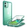 thumbnail image 1 of i-Blason Ares Series Designed iPhone 12 Mini Case 5.4 inch (2020 Release), Dual Layer Rugged Clear Bumper Case for iPhone 12 Mini with Built-in Screen Protector (MintGreen), 1 of 7
