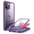 thumbnail image 1 of i-Blason Ares Series iPhone 12 Pro Max Case 6.7" 2020 Release, Dual Layer Rugged Clear Bumper Case for iPhone 12 Pro Max with Built-in Screen Protector (Purple), 1 of 7