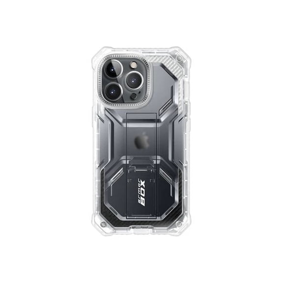 i-Blason Armorbox Designed for iPhone 14 Pro Max Case 6.7'', Full-Body Rugged Kickstand Holster Protective Bumper Case with Built-in Screen Protector (Frost)