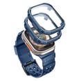 thumbnail image 1 of i-Blason Armorbox Compatible with Apple Watch Band [49mm] for Apple Watch Ultra, Rugged Durable TPU Watch Band with 2-Pack Bumper Cases [Built-in Tempered Glass Screen Protector] (DarkBlue), 1 of 8