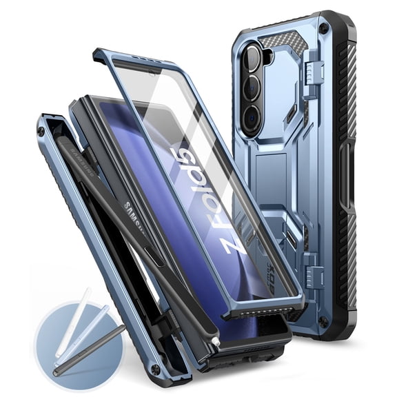 i-Blason Armorbox Designed for Samsung Galaxy Z Fold 5 Case (2023 Release) with Pen Holder & Kickstand, Full Body Protective Bumper Case with Built-in Screen Protector (Tilt)