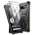 thumbnail image 1 of i-Blason Armorbox Lite Series for Google Pixel 7A Case (2023 Release), [2Pcs Tempered Glass Screen Protectors] Slim Protective Bumper Case with Built-in Kickstand (Black), 1 of 9