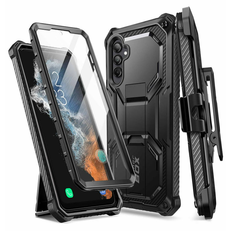 i-Blason Armorbox for Samsung Galaxy A54 5G Case with Kickstand & Belt Clip  Holster, Full-Body Rugged Bumper Case with Built-in Screen Protector