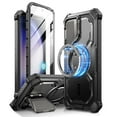 thumbnail image 1 of i-Blason Armorbox for Samsung Galaxy S24 Plus Case with Camera Cover Stand, [Compatible with MagSafe] Full-Body Rugged Protective S24+ Case with Built-in Screen Protector & Kickstand (Black), 1 of 1