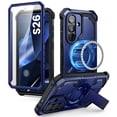 thumbnail image 1 of i-Blason Armorbox Series for 2026 Samsung Galaxy S26 (6.3") MagSafe Case with Adjustable Metal Kickstand, Built-in Screen Protector, Full-Body Heavy-Duty Shell Phone Cover for S26 6.3", Cobalt, 1 of 10
