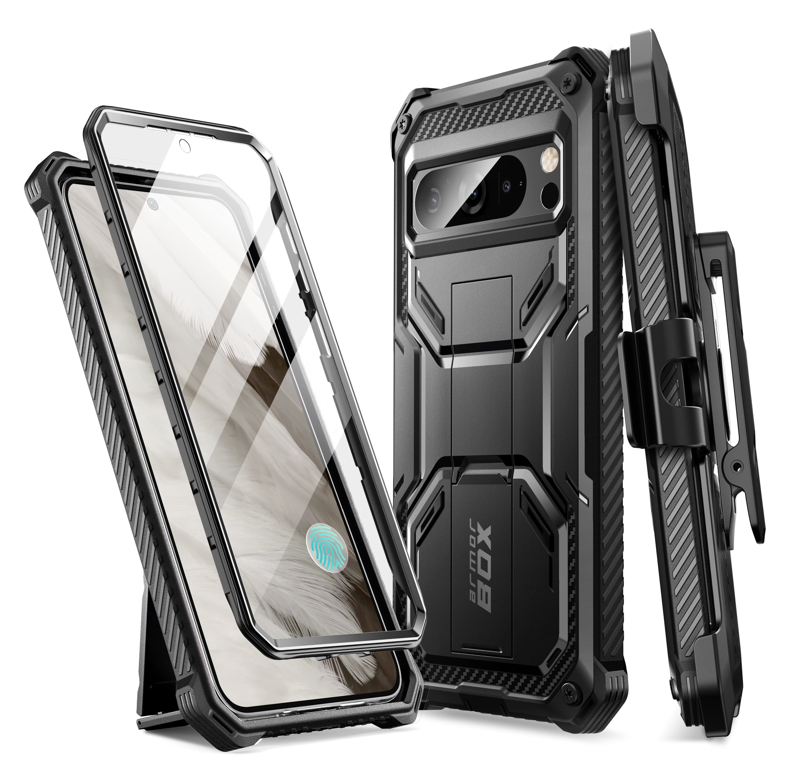 i-Blason Armorbox Series Bumper Cell Phone Case for Google Pixel 8 Pro, Black